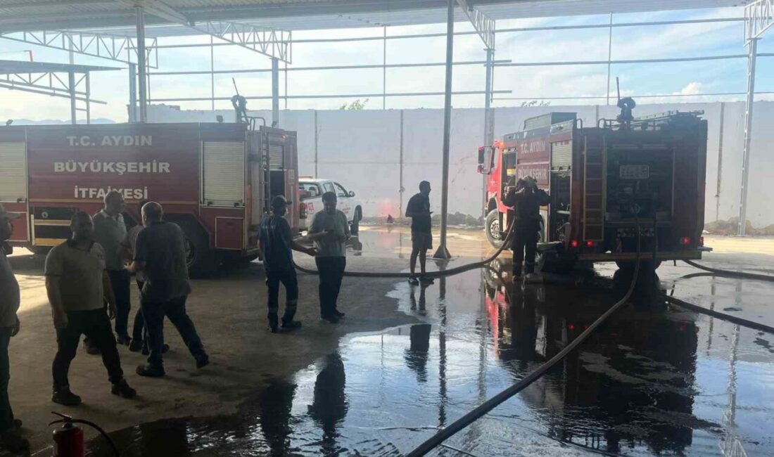 Nazilli ilçesindeki bir fabrikada çıkan yangın, itfaiye ekiplerinin müdahalesiyle kontrol