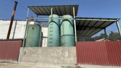 Samsun Tekkeköy ilçesinde bulunan bir geri dönüşüm tesisi, silahlı bir