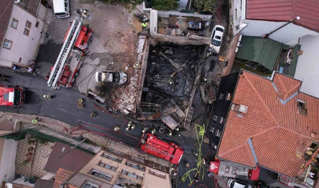 İstanbul Fatih’te bulunan bir motosiklet tamirhanesinde nedeni henüz belirlenemeyen bir