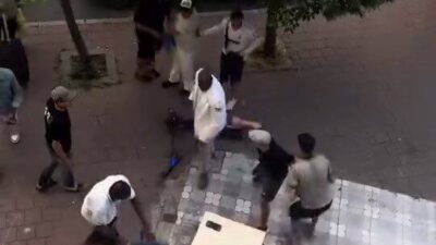 Fatih ilçesinde, yabancı uyruklu kişiler arasında bilinmeyen bir sebep yüzünden