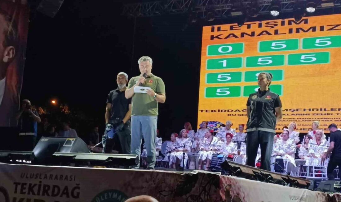 Tekirdağ’da düzenlenen 60. Uluslararası Kiraz Festivali’nde, Narkotik Suçlarla Mücadele Şube