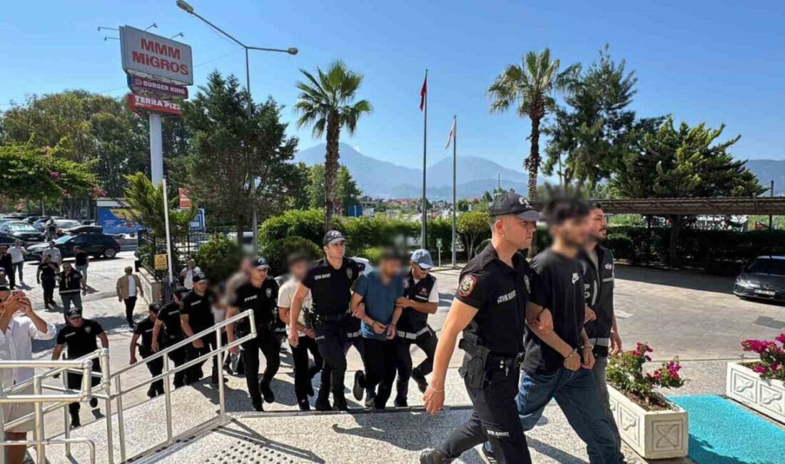 Fethiye merkezli 7 ilde gerçekleştirilen eş zamanlı operasyonlarda, suç örgütleri