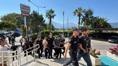 Fethiye merkezli 7 ilde gerçekleştirilen eş zamanlı operasyonlarda, suç örgütleri