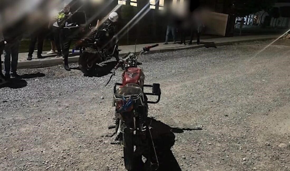 Kayseri’de gerçekleşen olayda, polis ekiplerinin ‘dur’ ihtarına uymayan bir motosiklet