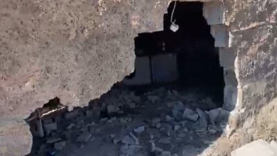 Şanlıurfa’nın Ceylanpınar ilçesinde, traktörün freni boşalması sonucu bir evin duvarını
