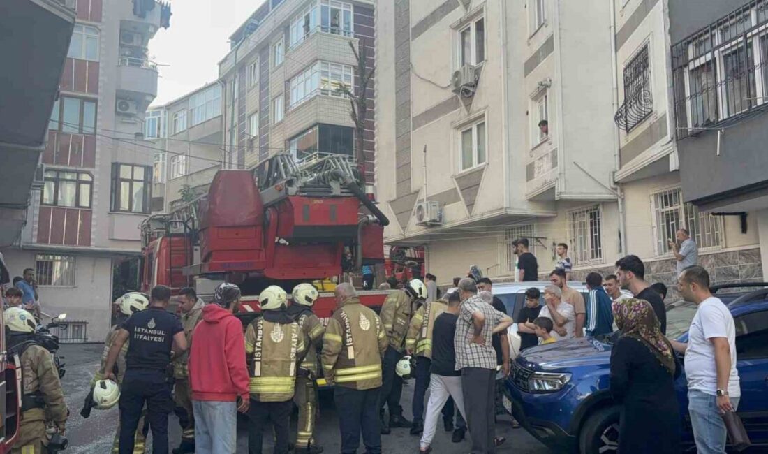 Gaziosmanpaşa ilçesinde, bilinmeyen bir nedenle, 4 katlı bir binanın bodrum