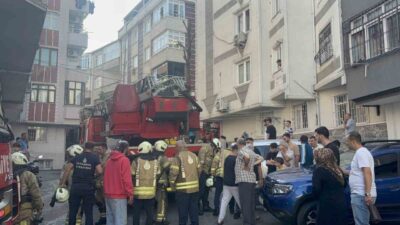 Gaziosmanpaşa ilçesinde, bilinmeyen bir nedenle, 4 katlı bir binanın bodrum
