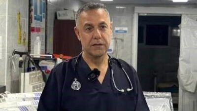 Gazze’de Kamal Adwan Hastanesi Müdürü Doktor Hussam Abu Safiya’nın kız