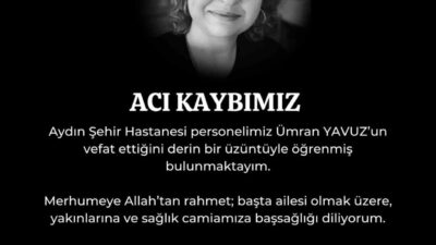 Efeler ilçesinde görev yapan 31 yaşındaki bir kadın tıbbi sekreter,