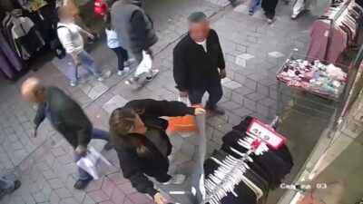 Samsun’da iddiaya göre iki farklı giyim mağazasından hırsızlık yapan bir