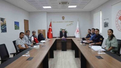 Gökçeada Kaymakamı Osman Acar başkanlığında El Yapımı Patlayıcı (EYP) tehdidine