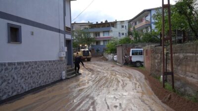 Gümüşhane’de etkili olan şiddetli yağışların yol açtığı sel felaketi sonucunda