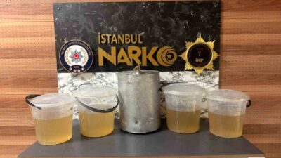 İstanbul’un Güngören ilçesinde bir aracın üstünde gerçekleştirilen operasyonda, alüminyum bir