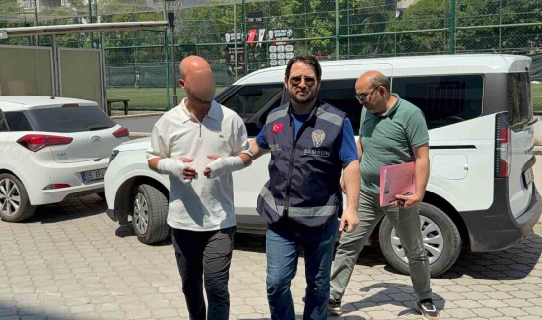 Samsun’da yaşanan olayda, bir kadın iddiaya göre boşandığı eşiyle çocuklarıyla