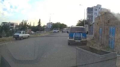 Siverek ilçesinde bir hafif ticari aracın bisikletli bir çocuğa çarpması