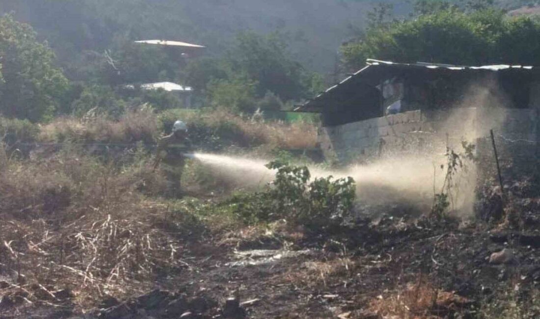 Hassa ilçesinin Akbez Mahallesi’nde meydana gelen yangın, hızlı bir şekilde