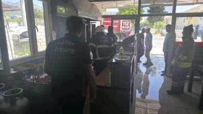 Hatay’ın Hassa ilçesine bağlı Derviş Paşa Mahallesi’ndeki bir dönerci dükkanında