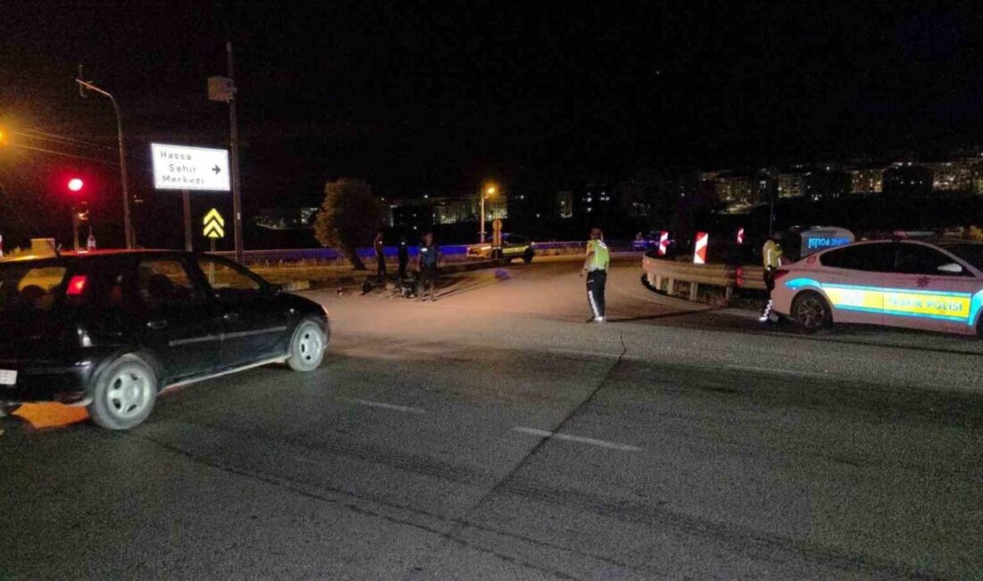 Hassa ilçesinde meydana gelen trafik kazasında bir kişi hayatını kaybetti,