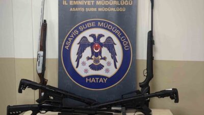 Hatay Emniyet Müdürlüğü ekipleri, sosyal medyada ruhsatsız silah satışı yaptıkları