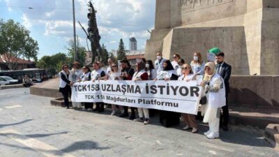 Ankara’da, Türk Ceza Kanunu’nun 158. maddesi kapsamında yaşadıkları mağduriyeti dile