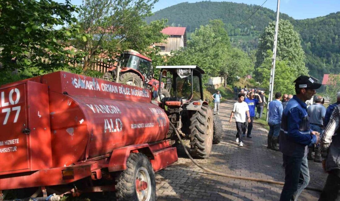 Sakarya’nın Hendek ilçesinde bulunan iki katlı bir evde meydana gelen