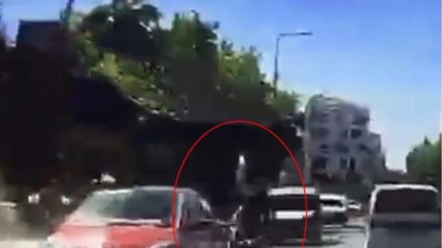 Çorlu ilçesinde meydana gelen trafik kazasında, bir motosiklet sürücüsü bir