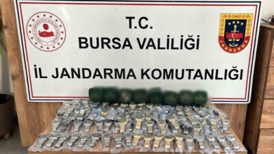 Bursa’nın İnegöl ilçesinde jandarma ekipleri tarafından düzenlenen operasyonda, piyasa değeri