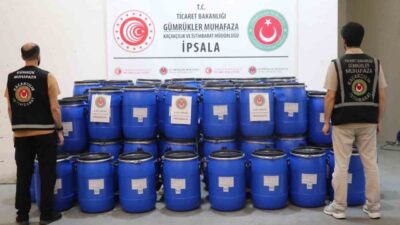 Edirne’deki İpsala Gümrük Kapısı’nda, 4 ton 321 kilo ağırlığında ve
