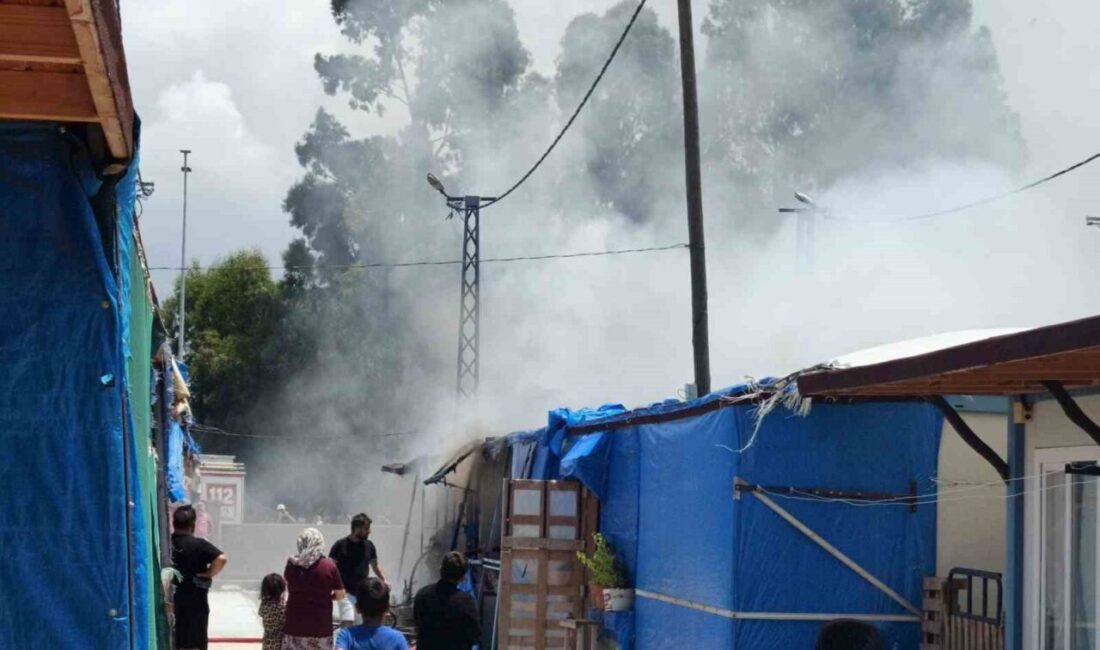 Hatay’ın İskenderun ilçesinde yer alan konteyner kentte, depremzedelerin barındığı alanda