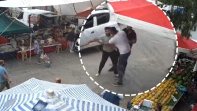 Torbalı ilçesinde bulunan pazaryerinde izinsiz olarak tezgah açmak isteyen bir