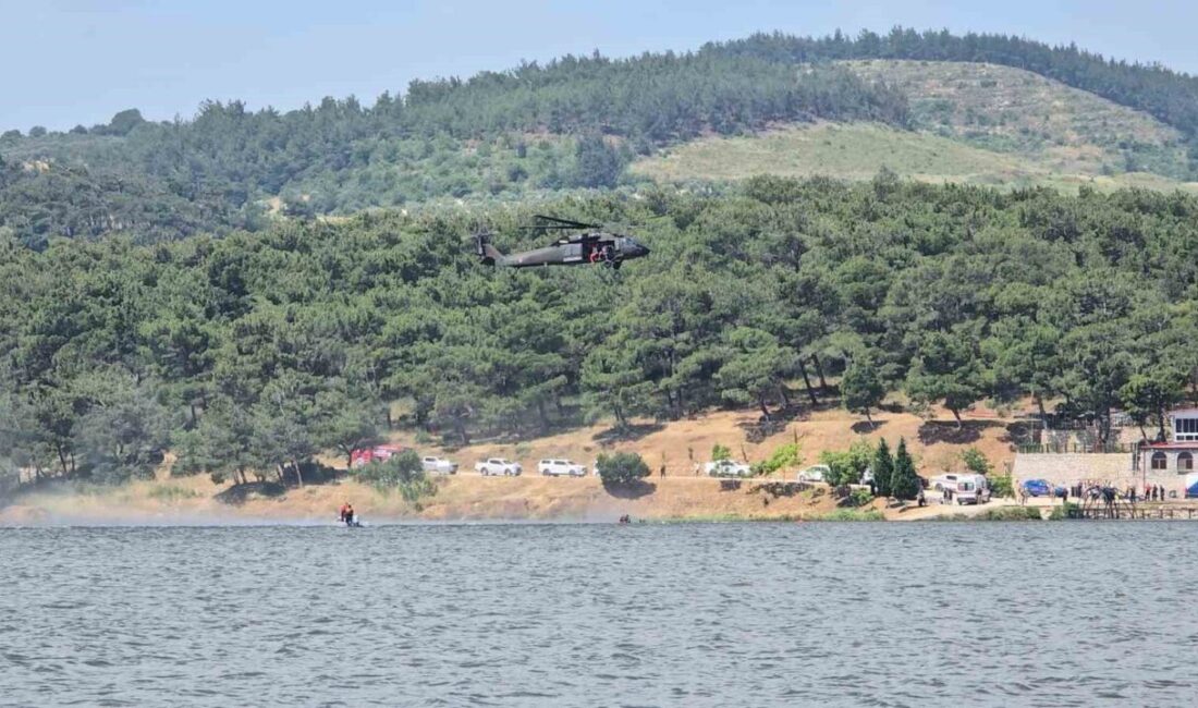 Manisa’nın Soma ilçesinde bulunan Sevişler Barajı’nda jandarma ve AFAD ekiplerinin