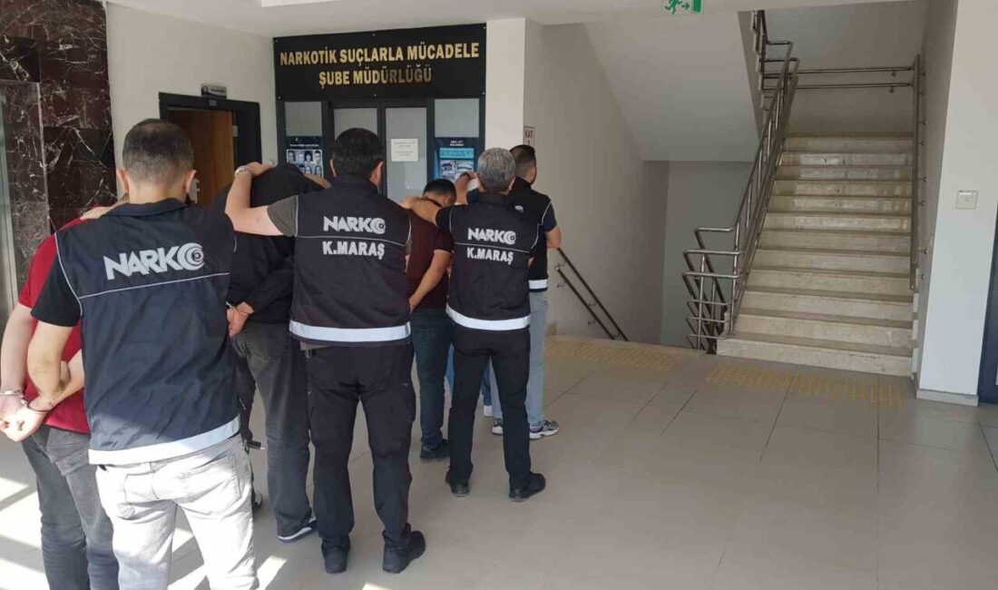 Kahramanmaraş ilinde Narkotik ekipleri tarafından gerçekleştirilen operasyonda mobilya içerisine gizlenmiş