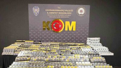 Kahramanmaraş’ta, polis ekipleri tarafından düzenlenen üç ayrı operasyonda, toplamda 149