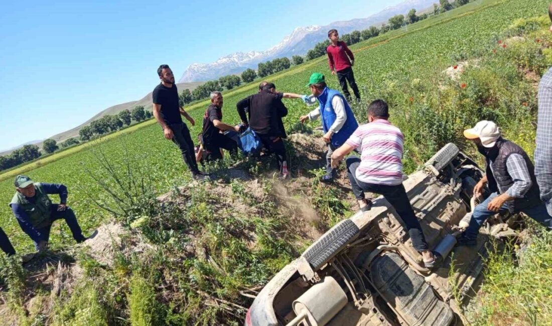 Elbistan ilçesine bağlı İğde Mahallesi’nde meydana gelen trafik kazasında 4