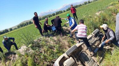 Elbistan ilçesine bağlı İğde Mahallesi’nde meydana gelen trafik kazasında 4