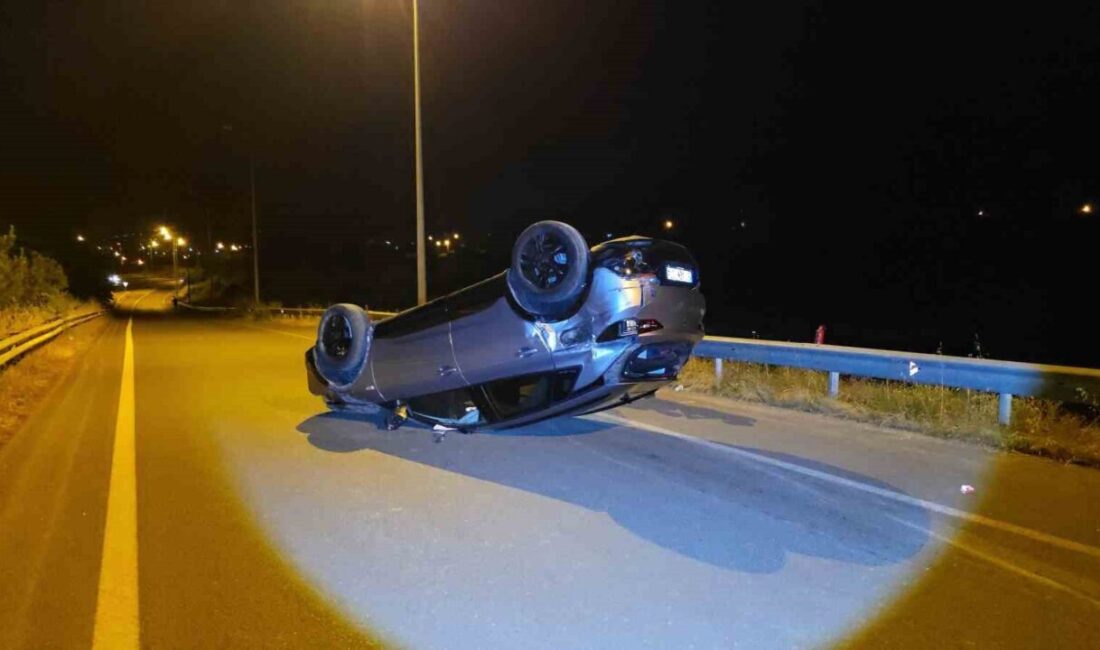 Düzce’nin Kuzey Çevre Yolu Muncurlu Köyü Köprüsü’nde meydana gelen trafik