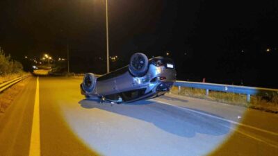 Düzce’nin Kuzey Çevre Yolu Muncurlu Köyü Köprüsü’nde meydana gelen trafik