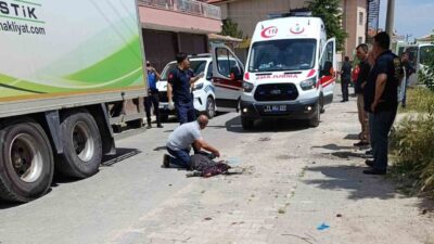 Kırıkkale’nin Çelebi ilçesinde bir kamyonun çarptığı yaşlı bir kadın ağır