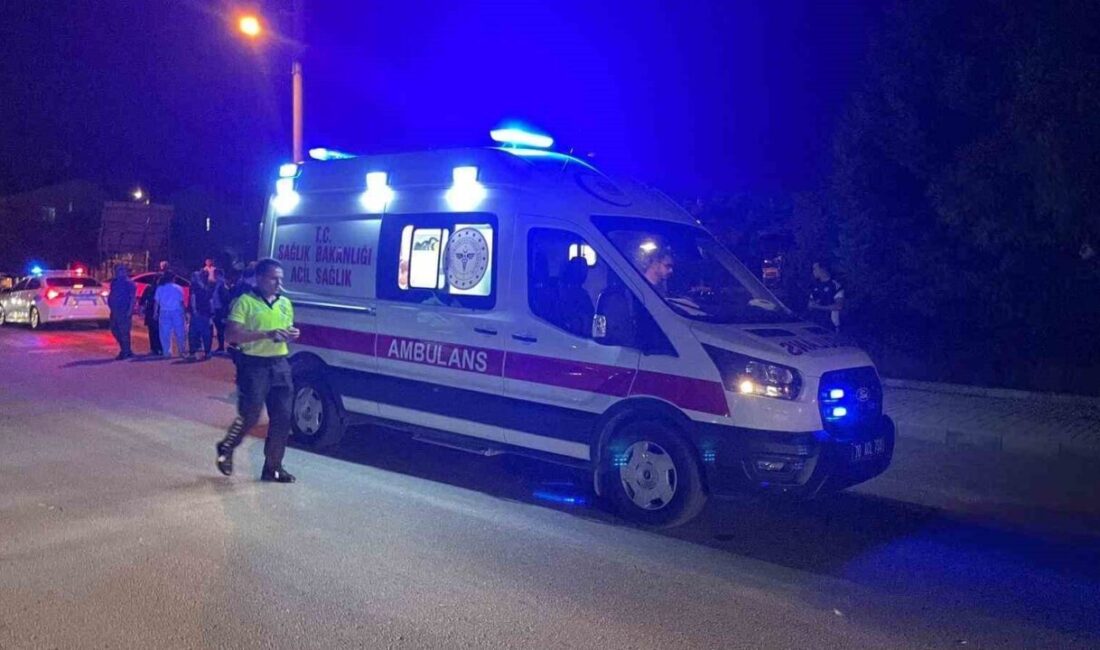 Karaman şehrinde bir otomobil ile çarpışan elektrikli bisiklet sürücüsü, yaralanarak
