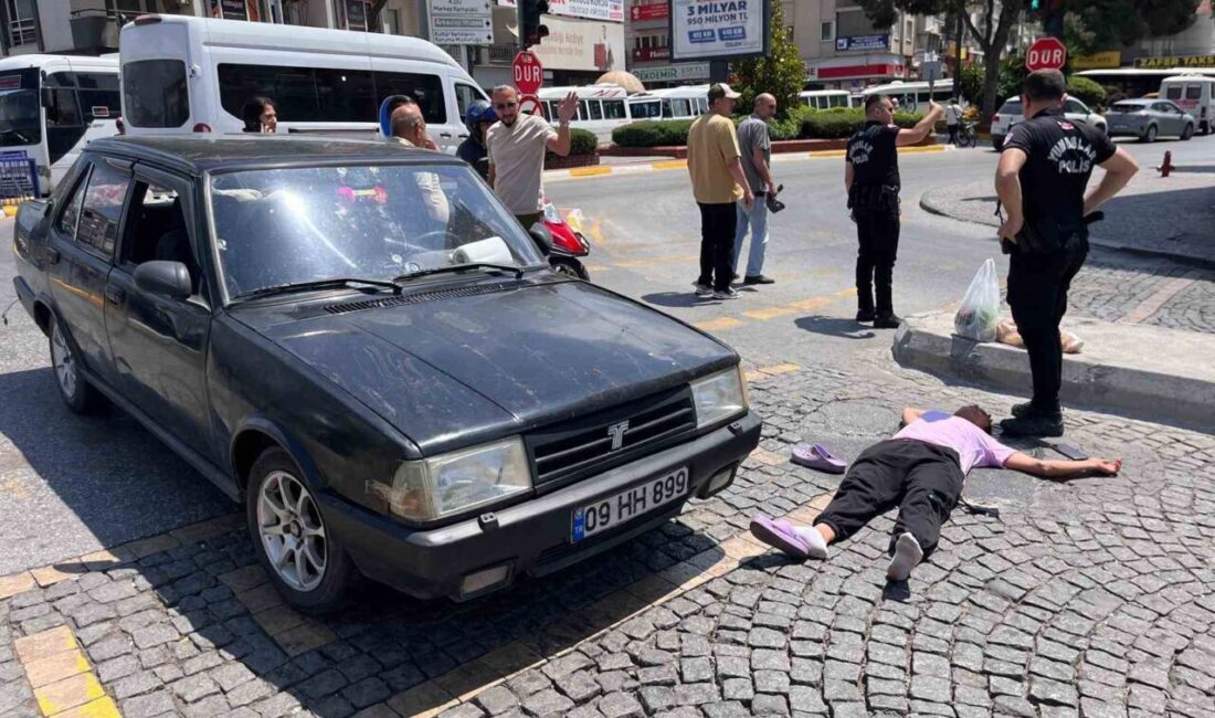 Aydın’ın Efeler ilçesinde bir kadın, yolun karşısına geçmek isterken bir