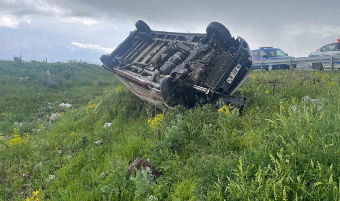 Kars’ta meydana gelen trafik kazasında, bir kişinin yaralanmasına neden olan
