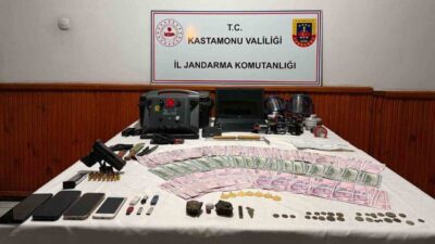 Kastamonu İl Jandarma Komutanlığı’nın çalışmaları sonucunda, kaçak kazı yapan 13