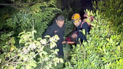 Zonguldak’ın Kozlu ilçesinde balık avlamak için kayalıklara giden ve düşerek