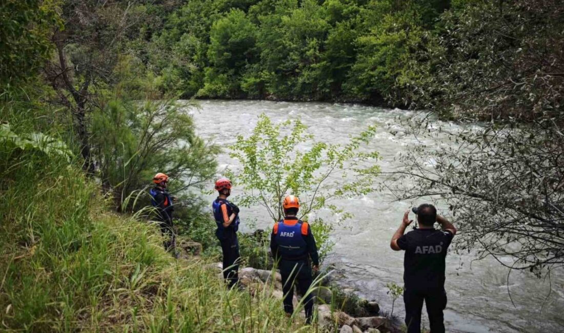 Artvin’in Şavşat ilçesinde, Şavşat Deresi’ne devrilen kamyonunda kaybolan baba ve