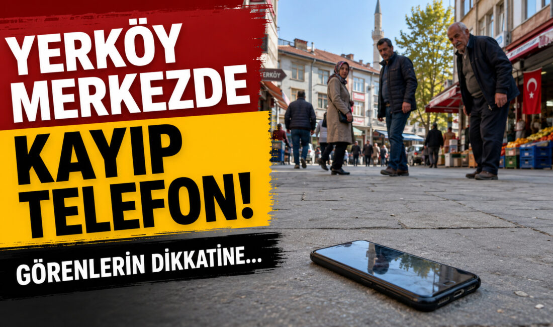 Yerköy ilçe merkezinde bugün sabah saatlerinde bir vatandaşın cep telefonunu