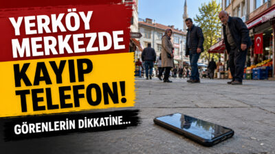 Yerköy ilçe merkezinde bugün sabah saatlerinde bir vatandaşın cep telefonunu