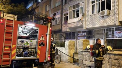 Kocasinan ilçesinde yer alan dört katlı bir binada meydana gelen