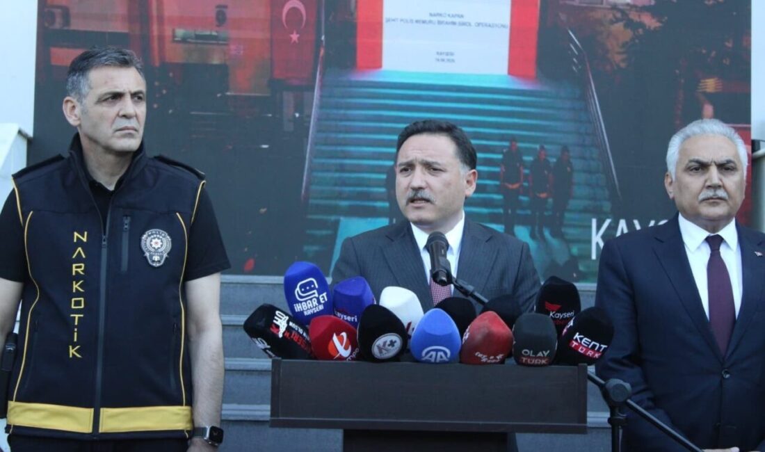 Kayseri’de, Cumhuriyet tarihinin en geniş kapsamlı uyuşturucu operasyonunda, 282 kişinin