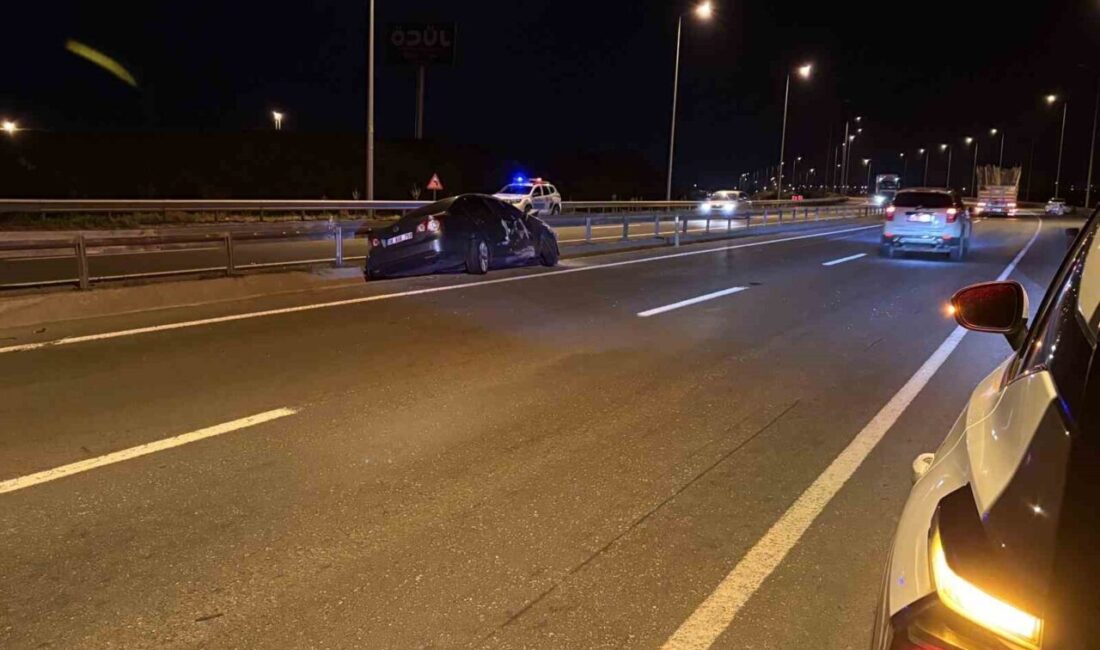 Kocasinan ilçesinde meydana gelen trafik kazasında, bir aracın direksiyon hakimiyetini