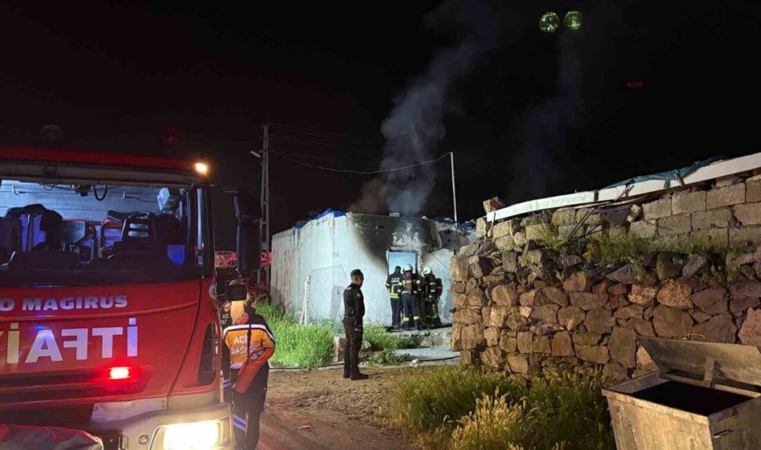 Kocasinan ilçesinde bulunan bir müstakil evde meydana gelen yangın, itfaiye